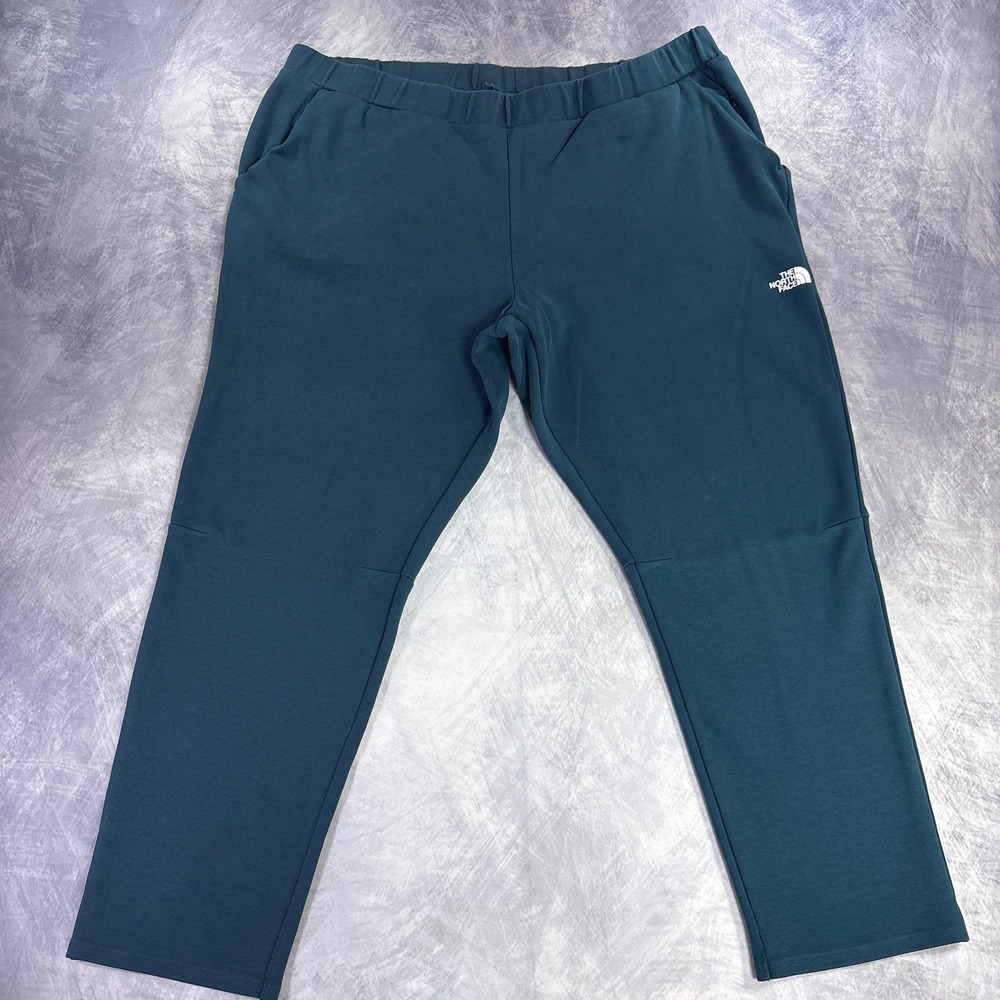 The North Face Pants Womens XXL Teal Cropped Pull On Knit Elastic Waist